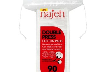 پد پاک کننده آرایش صورت ناژه مدل Double Press بسته 90 عددی