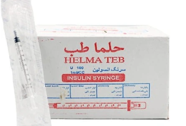 سرنگ انسولین 1 سی سی سرسوزن جدا حلما گیج 29 (بسته 60 عددی)
