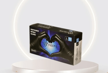 دستکش نیتریل مشکی TT Glove سایز XLarge (بسته 100 عددی)